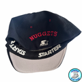Denver Nuggets Black Plan Logo Fitted Starter Hat