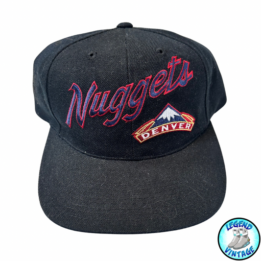 Denver Nuggets Black Script Hat 