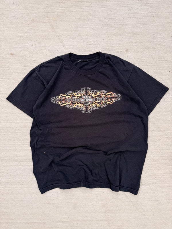 2000s Harley Tribal Graphic Tee Shirt