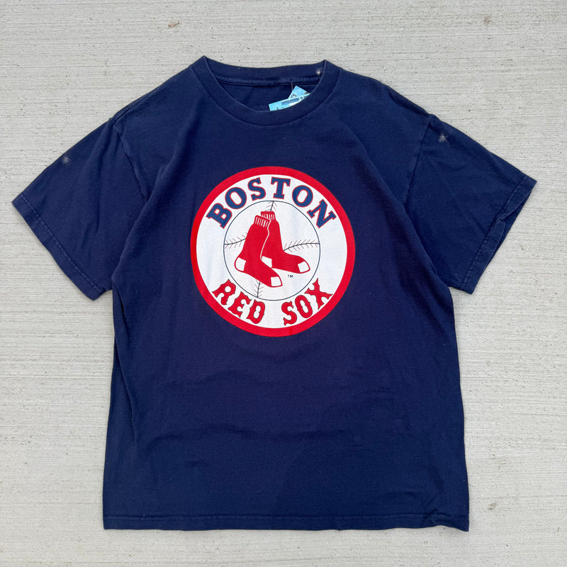 90s Boston Red Soxs Circle Graphic Shirt