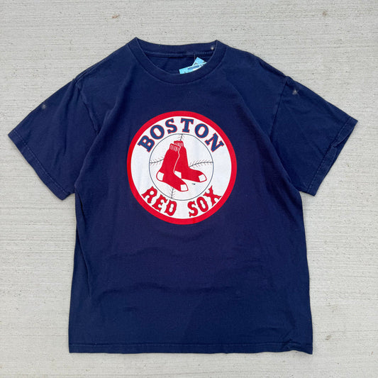 90s Boston Red Soxs Circle Graphic Shirt