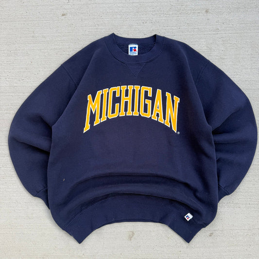 90s Michigan Spellout Crewneck