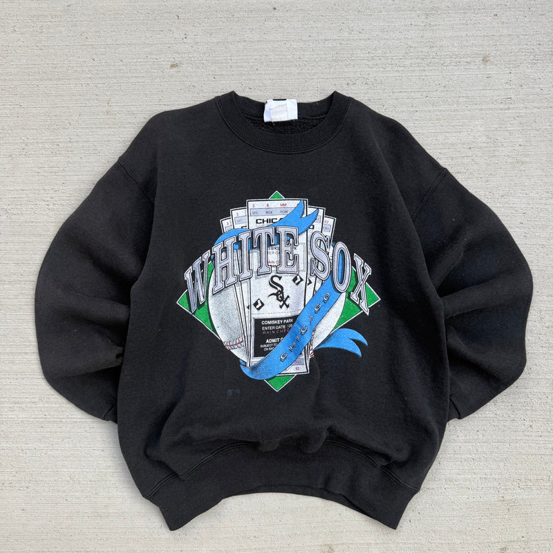 90s White Sox Baseball Graphic Crewneck