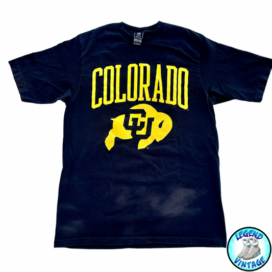 Colorado CU Buffs Yellow And Black Logo Tee