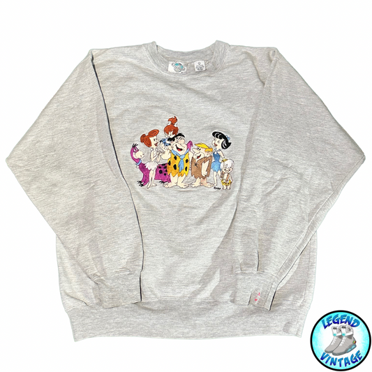 Flintstones Embroidered Crewneck