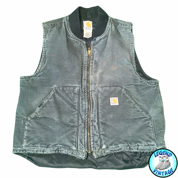 Carhartt Faded Dark Green Vest 