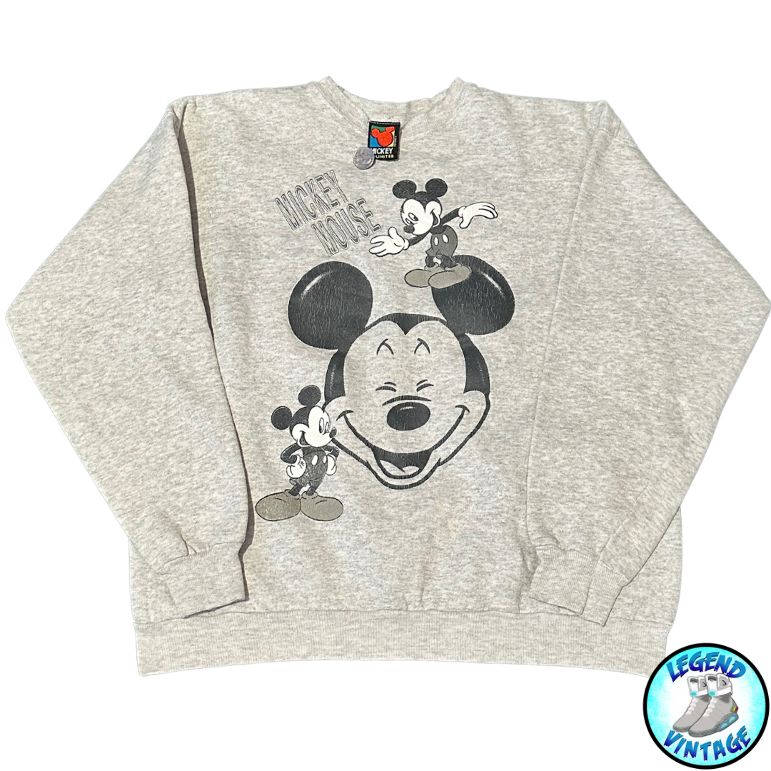 Mickey Mouse Grey Face Crewneck