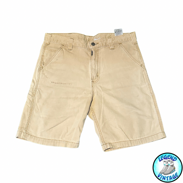 Carrhartt Carpenter Shorts Tan Relaxed Fit, 34