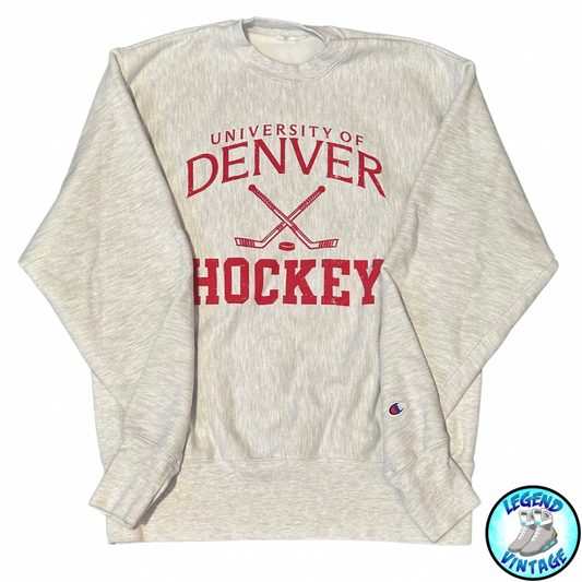 University of Denver Hockey Reverse Weave Crewneck