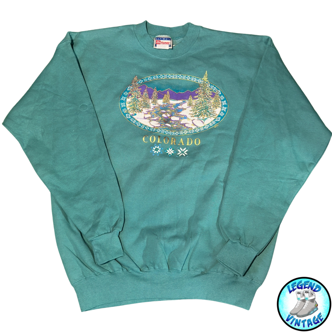 Colorado Snow Landscape Crewneck 