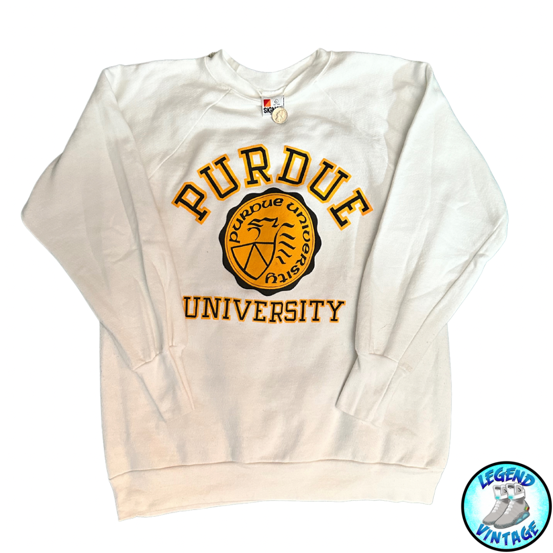 Purdue University White Crewneck