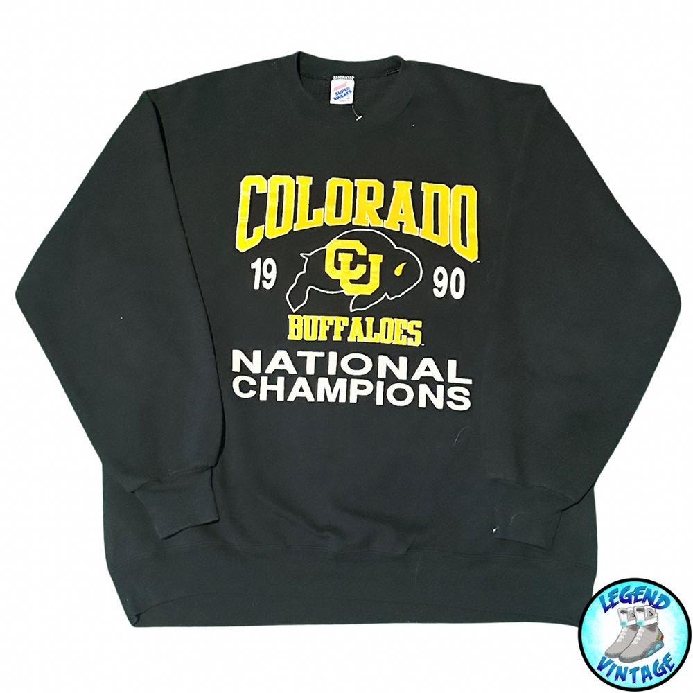 Colorado Buffs National Champs Square Print Crewneck