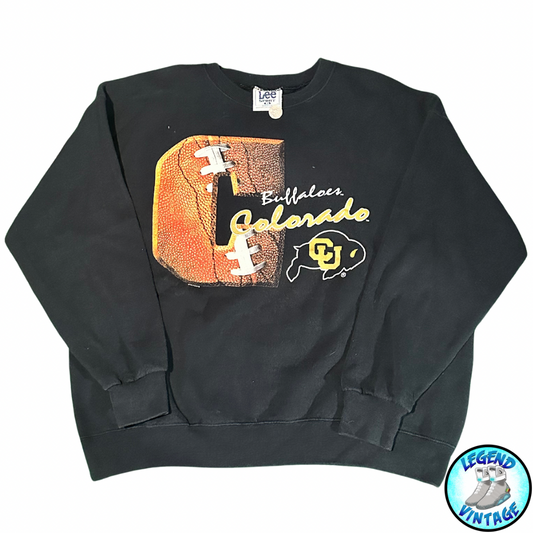 Colorado Buffs Football C Print Crewneck