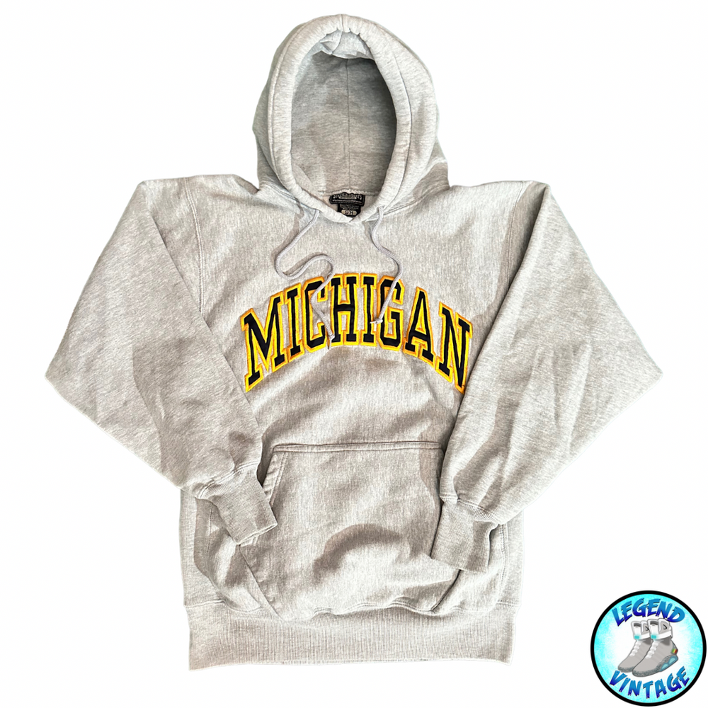 Michigan Embroidered Spellout Hoodie