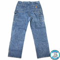 Carhartt Faded Denim Double Knees 38x34 Pants