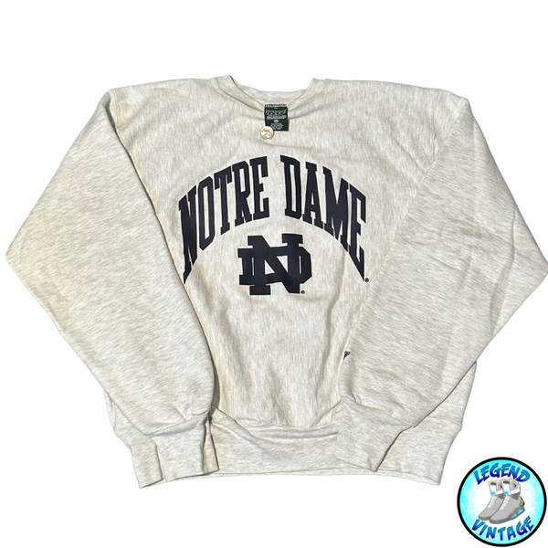 Notre Dame Curved Spellout Crewneck