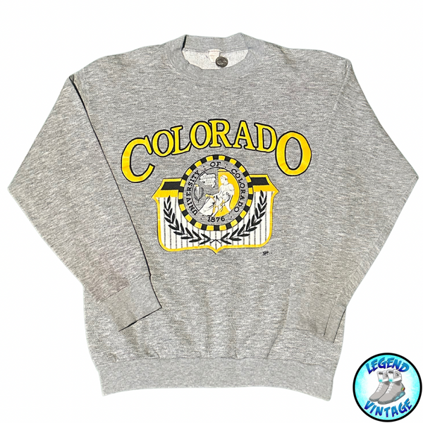 Colorado Buffs Ash Spellout Crewneck