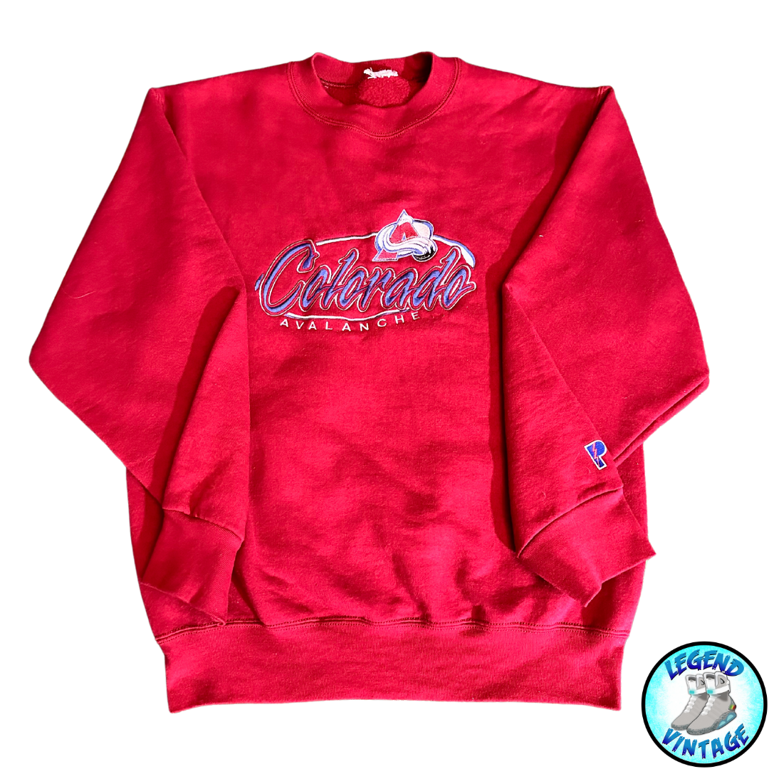 Colorado Avalanche Embroidered Logo Crewneck