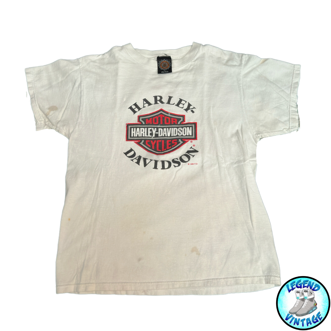 Harley Davidson Logo White T-shirt