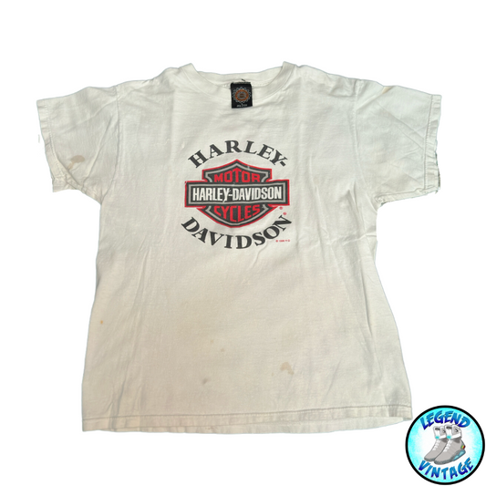 Harley Davidson Logo White T-shirt